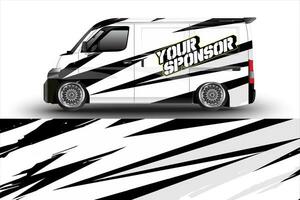 vector racing car wrap design for vehicle vinyl stickers and automotive company sticker livery