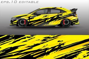 vector racing car wrap design for vehicle vinyl stickers and automotive company sticker livery