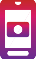 Gradient Stil Handy, Mobiltelefon Symbol png