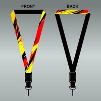 Lanyard Template Design For Company Purposes And More vector