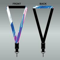 Lanyard Template Design For Company Purposes And More vector