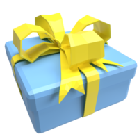 The gift box png image for celebration concept 3d rendering