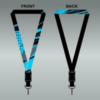 Lanyard Template Design For Company Purposes And More vector