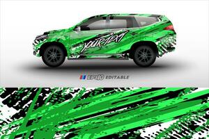 vector racing car wrap design for vehicle vinyl stickers and automotive company sticker livery