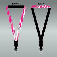 Lanyard Template Design For Company Purposes And More vector