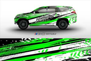 vector racing car wrap design for vehicle vinyl stickers and automotive company sticker livery