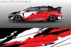 vector racing car wrap design for vehicle vinyl stickers and automotive company sticker livery