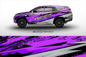 vector racing car wrap design for vehicle vinyl stickers and automotive company sticker livery