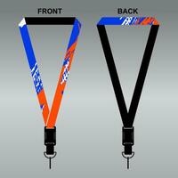 Lanyard Template Design For Company Purposes And More vector