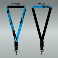 Lanyard Template Design For Company Purposes And More vector