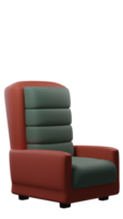 a red and green chair on a transparent background png