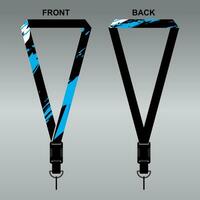 Lanyard Template Design For Company Purposes And More vector