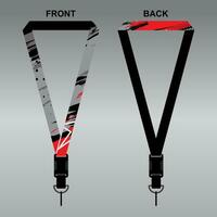 Lanyard Template Design For Company Purposes And More vector