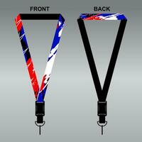 Lanyard Template Design For Company Purposes And More vector