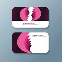 Business Card Design Template Free Vector