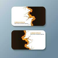 moderno creativo y limpiar negocio tarjeta diseño plantilla, visitando tarjeta vector