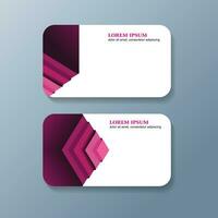 Business Card Design Template Free Vector