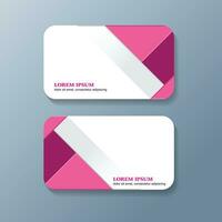 Business Card Design Template Free Vector