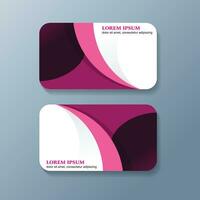 Modern Creative And Clean Business Card Design Template, Visiting Card vector