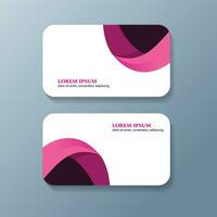 Business Card Design Template Free Vector