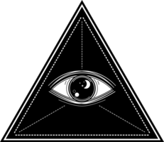ojo de providencia , todas viendo ojo de Dios en triángulo png