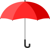 Red umbrella open protection water rain and sun light PNG