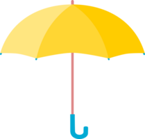 Yellow open umbrella icon png