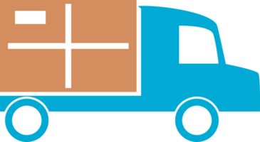 Parcel delivery truck png