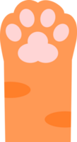 cute paws up cat pet orange png