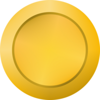 Golden yellow coin money financial business png