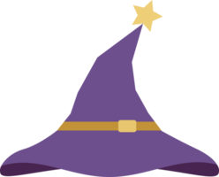 urple hat witch magic with stars png