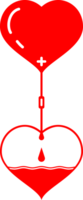 rot Blut Herz Spende Transfusion zu Herz leeren brauchen Blut png