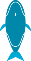 whale animal in sea icon png