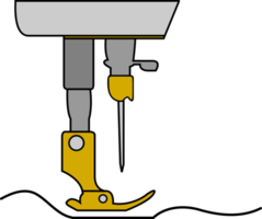 industriell sömnad maskin nål stål pressare fot för sy tyg trasa png
