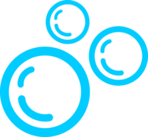 bleu bulle l'eau png