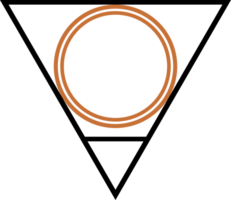 quattro elementi triangolo con cerchio di natura fuoco, acqua, aria, terra png