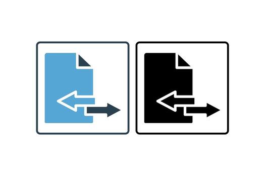 Transfer icon. suitable for web site design, app, user interfaces. solid icon style. Simple vector design editable