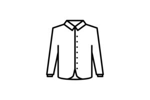 Shirt Icon. Icon related to clothes icon set. line icon style. Simple vector design editable