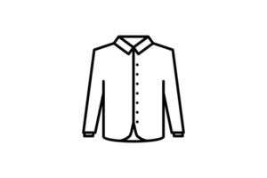 Shirt Icon. Icon related to clothes icon set. line icon style. Simple vector design editable