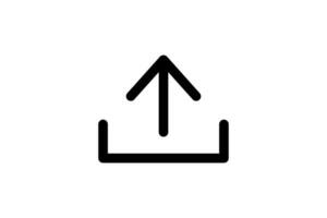 Upload Icon. Icon related to download. line icon style. Simple vector design editable