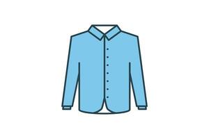 Shirt Icon. Icon related to clothes icon set. flat line icon style. Simple vector design editable