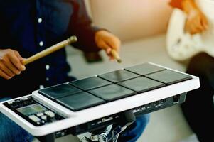 drummer musician practice music at home practice drums practice drums play drums drum sticks drum equipment photo