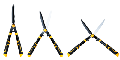 Yellow grass shears collection png