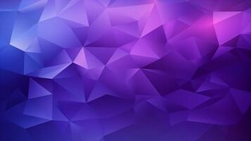 Abstract polygonal background with dark purple color. Generative AI photo