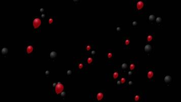 lus animatie met rood en zwart ballon, bereiden voor zwart vrijdag, top strategieën naar maximaliseren uw spaargeld video