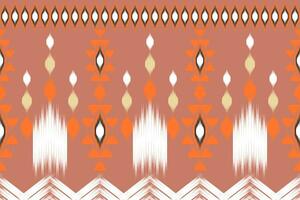 Ikat paisley seamless pattern, traditional seamless pattern, aztec style, embroidery, abstract, vector, design illustration for texture, fabric, print. vector