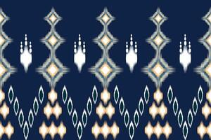 Ikat seamless pattern, traditional seamless pattern, aztec style, embroidery, abstract, vector, design illustration for texture, fabric, print. vector