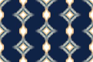 ikat geométrico oriental étnico modelo diseño. ikat diseño para étnico modelo boho costura tela textil o nativo geométrico y tela ikat estilo vector fondo de pantalla motivo ilustrador .