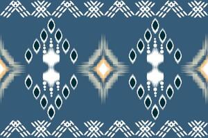 Ikat seamless pattern, traditional seamless pattern, aztec style, embroidery, abstract, vector, design illustration for texture, fabric, print. vector