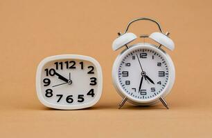 alarm clock telling time Reminder working with time business appointment schedule punctuality time concept photo